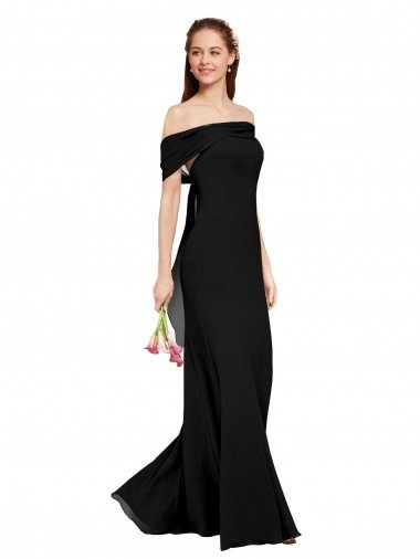 Fit and Flare Long Chiffon Prom Dress with Sash and Open Back UK