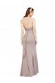 Fit and Flare Long Chiffon Prom Dress with Sash and Open Back UK