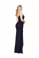 Draped Spaghetti Straps Long Chiffon Mermaid Prom Dress UK