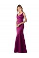 Fitted Sexy Open Back Satin Prom Dress with Floral Details UK