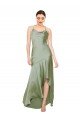 Silky Satin Prom Dress with Bias Cut Skirt UK