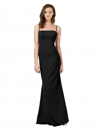 Fit and Flare Slim Crepe Prom Dress with Cutout Back UK