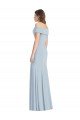 Cuffed Off the Shoulder Long Trumpet Prom Dress UK