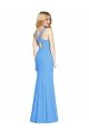 Flattering Trumpet Long Sleeveless Prom Dress with Open Back UK