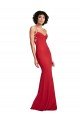 Spaghetti Strap Slip Neckline Crepe Prom Dress UK