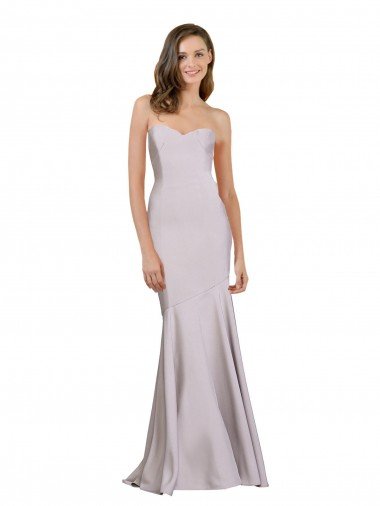 Crepe Mermaid Prom Dress with Low Back UK