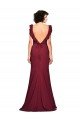 Crepe Slip Prom Dress with Ruffled Straps UK