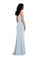 V Back Spaghetti Strap Maxi Prom Dress with Pockets UK