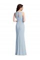 Halter Maxi Prom Dress with Cascade Ruffle Slit UK