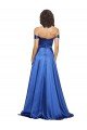 Ball Gown Off the Shoulder Sweetheart Stretch Satin Prom Dress UK